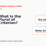 What Is the Plural of Criterion?