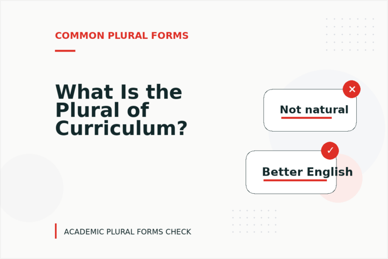 What Is the Plural of Curriculum? What Is the Plural of Curriculum?