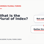 What Is the Plural of Index?