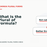 What Is the Plural of Formula?