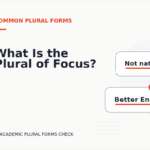 What Is the Plural of Focus?