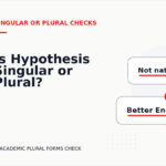 Is Hypothesis Singular or Plural?