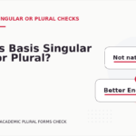Is Basis Singular or Plural?