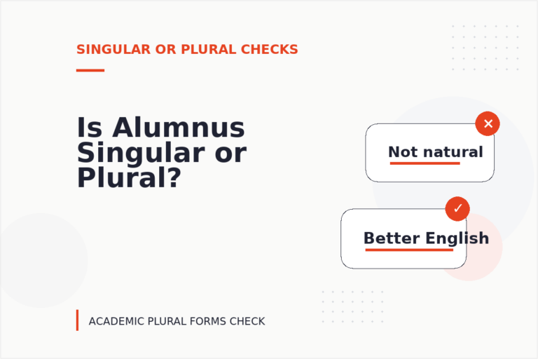 Is Alumnus Singular or Plural? Is Alumnus Singular or Plural?