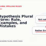 Hypothesis Plural Form: Rule, Examples, and Mistakes