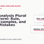 Analysis Plural Form: Rule, Examples, and Mistakes