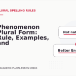 Phenomenon Plural Form: Rule, Examples, and Mistakes