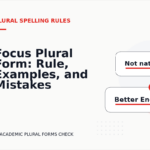Focus Plural Form: Rule, Examples, and Mistakes