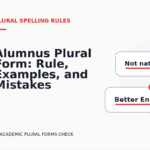 Alumnus Plural Form: Rule, Examples, and Mistakes