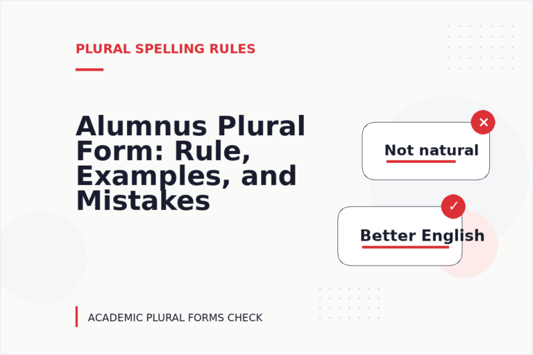 Alumnus Plural Form: Rule, Examples, and Mistakes Alumnus Plural Form: Rule, Examples, and Mistakes