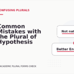 Common Mistakes with the Plural of Hypothesis