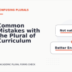 Common Mistakes with the Plural of Curriculum