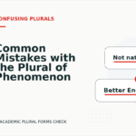 Common Mistakes with the Plural of Phenomenon