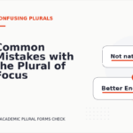 Common Mistakes with the Plural of Focus