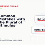 Common Mistakes with the Plural of Stimulus